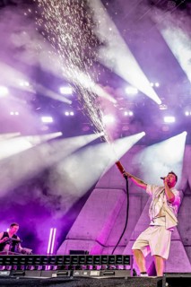 Marteria with spark sprayer live at Rock im Park on Zeppelin Field in Nuremberg on 05.06.2026