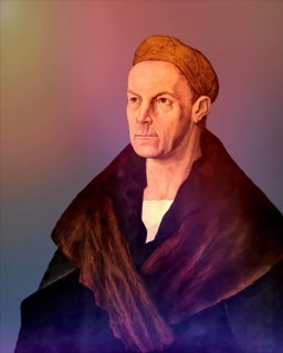 Portrait of Jakob Fugger, 1459, 1525, German businessman, digitally edited according to a painting