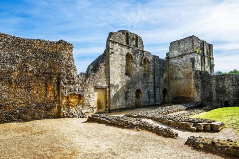 Ruins of Winchester Castle, Winchester, Hampshire, England, United Kingdom