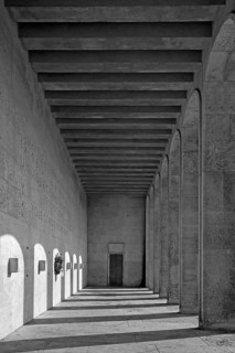 Hall of honor in Luitpoldhain, built in 1930, today memorial to the victims of tyranny 1933-1945,