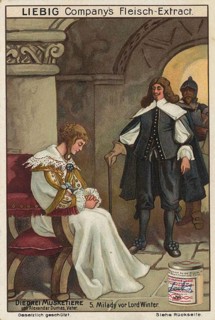 Picture series The Three Musketeers, The scene shows the antagonist Milady de Winter standing in