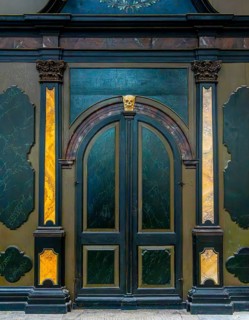 Interior photo, St Mary's Church in the old town of Stralsund, Mecklenburg-Western Pomerania,