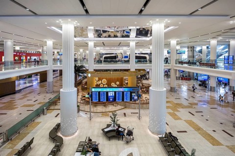 Terminal 1 of the airport in Dubai, United Arab Emirates