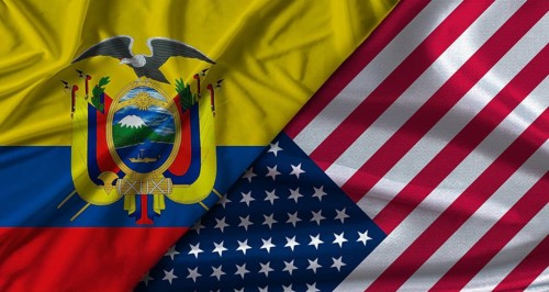 Bilateral relations between Ecuador and United States. Flag of Ecuador and United States