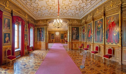 Interior view of Schwerin Castle, Germany