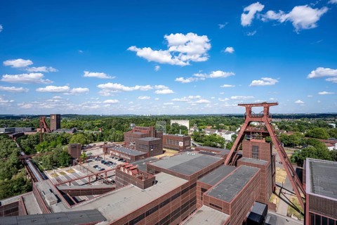 Zollverein colliery, Doppelbock conveyor scaffolding from shaft 12, Wipperhalle, UNESCO World