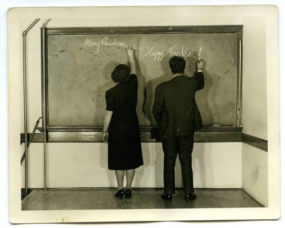 Teacher, school blackboard, Happy New Year, Merry Christmas, New Year Greetings, Christmas, Humor,