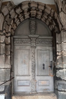 Side entrance of the parish church of St. Peter and Paul, late Gothic 1425 and 1497, Görlitz, Upper