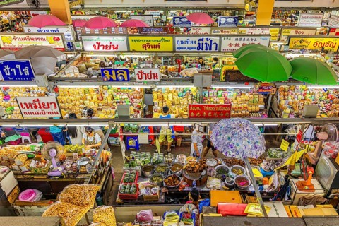 Grocery stores, Kad Luang Warorod Market, Chiang Mai Thailand