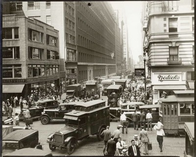 New York, Manhattan, passers-by, traffic, USA, 7th Avenue, 42nd Street, shop, shopping, traffic jam