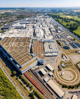 Audi Neckarsulm plant. AUDI AG is one of the largest employers in the Heilbronn-Franken economic