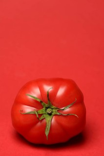 Meat tomato, Monterosa variety, with red background