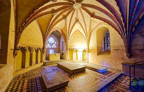 Dansker, interior view of Malbork Castle. The Malborku Castle, Zamek w Malborku, is a neo-Gothic