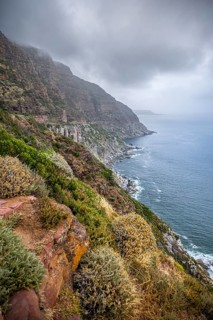 Hout Bay and Chapman's Peak Drive, coast near Cape Town, South Africa