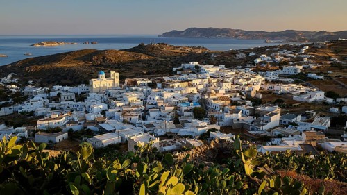Church, Panagia Odigitria, A village with white houses that stretches to the coast, main town in