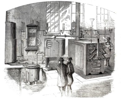 Eichholz systems, a specific system patented in the 19th century for the production of portable