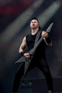 Jacob Jake Pitts, guitarist of Black Veil Brides live at Rock im Park on Zeppelin Field in