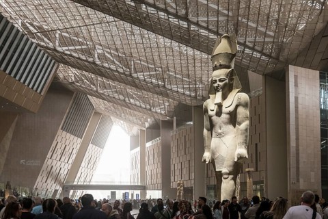 Entrance Hall, Grand Egyptian Museum, GEM, Giza, Cairo, Egypt