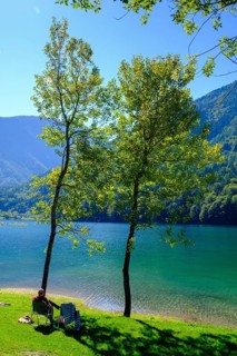 Freibach Reservoir, Zell-Homölisch, near Sankt Margareten im Rosental, Carinthia, Austria