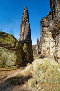 Rock formations, rock towers Hercules columns, natural wonders, climbing rocks, excursion