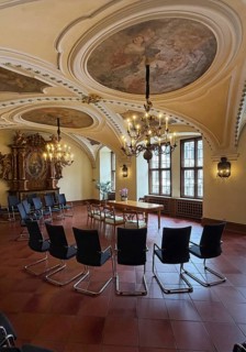 Palace chapel, historic rooms in the city palace, today town hall, also used as a wedding room,