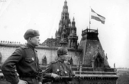 Red Army men in Vienna, Austria, April 1945 After the successful liberation of Budapest, the Red