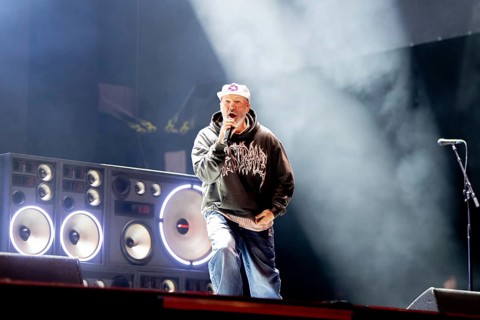 Nürburg, 06.06.26 - Fred Durst, singer of the US rock band Limp Bizkit during their performance at