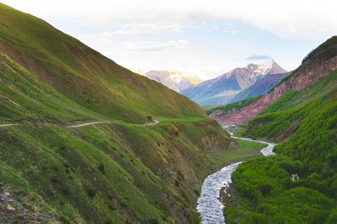 KAzbegi national park.Georgia