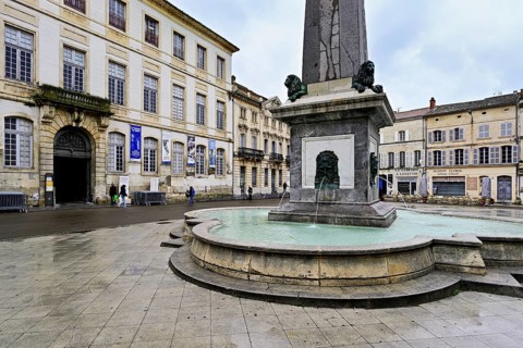 Obelisk, place de la République, Arles, Southern France, France