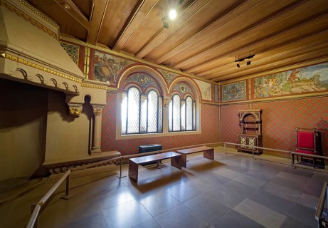 Landgrafenzimmer, Wartburg Castle in the Thuringian Forest, UNESCO World Heritage Site, interior