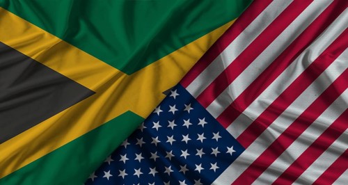 Bilateral relations between Jamaica and United States. Flag of Jamaica and United States