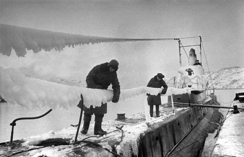Navy. An icy submarine — at temperatures of minus 50 degrees, Northern Front, Murmansk, Soviet