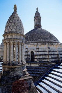 On the roofs of Saint-Front Cathedral in Périgueux, Dordogne department, Nouvelle-Aquitaine region,