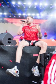 Finch (real name: Nils Wehowsky) live on the Finchis Heimspiel Tour at the Stadion an der alten