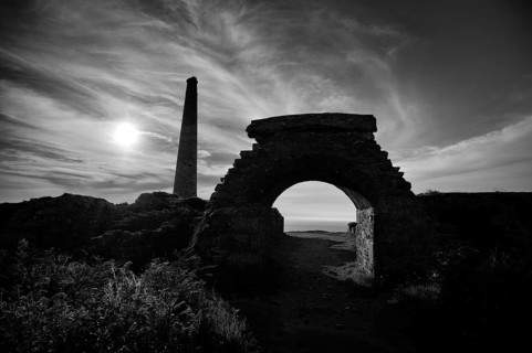 Ruin, Chimney, Botallack Tin Mine, Tin Mine, Tin Mine, Mining, Pendeen, Trewellard near St Just in