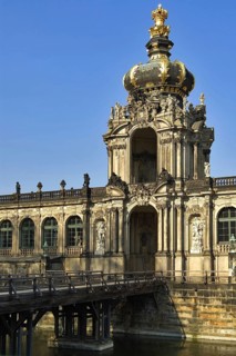 The Crown Gate of the Zwinger in Dresden, Old Town, Saxony