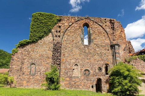 Ruins of Holy Cross Abbey, Meissen, Saxony, Germany