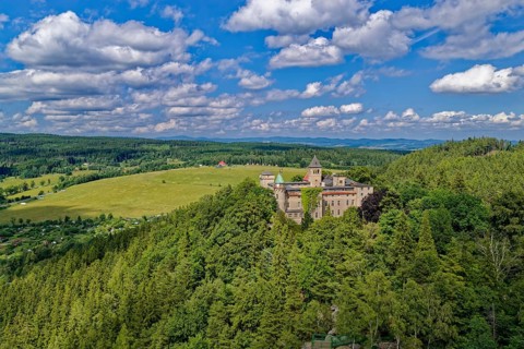 Waldstein Castle, Zamek Lesna Skala, near Szczytna, German Rückers, in the Heuscheuergebirge