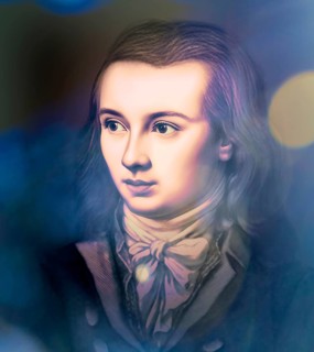 Portrait of Georg Philipp Friedrich Freiherr von Hardenberg, pseudonym and pen name Novalis, 1772 -