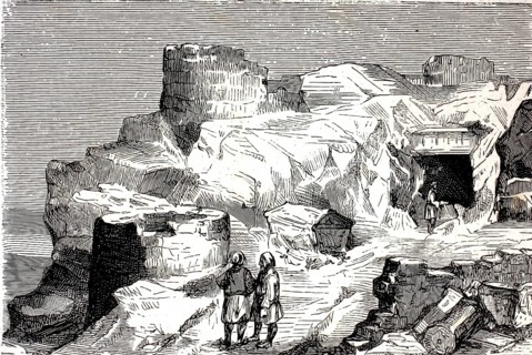 Archaeological excavations on Hisarlik Hill, the site of ancient Troy in northwestern present-day
