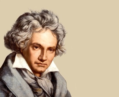 Ludwig van Beethoven, 1770 -1827, German composer, digitally edited