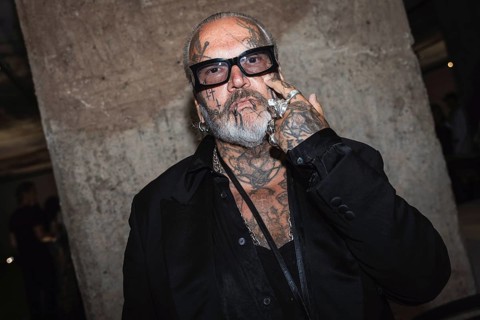 Sven Marquardt as a guest at the Berlin Curated Runway Show at Feuerle Puig House as part of Berlin