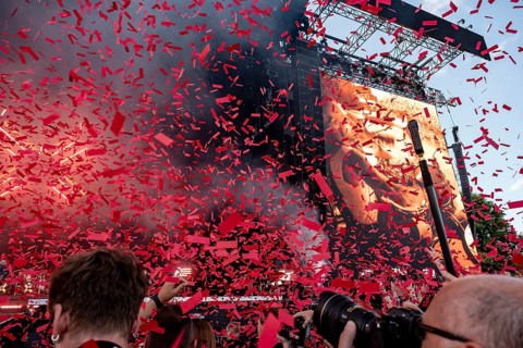 Confetti at the Electric Callboy show at Rock im Park on Zeppelin Field in Nuremberg on 05.06.2026