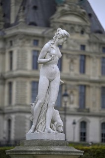 Nymph de Diane statue of Louis Aguste Lévêque in the Jardin des Tuileries, Tuileries Garden, 1st
