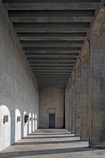 Hall of honor in Luitpoldhain, built in 1930, today a memorial to the victims of tyranny 1933-1945,