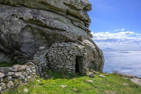 Petramurata rock formations and shepherd's hut called Caprile, Campo nell'Elba, province of
