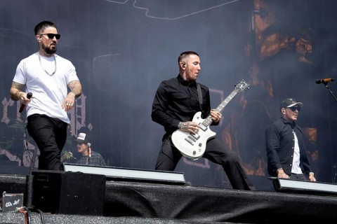 Nürburg, 07.06.26 - Daniel Danny Murillo, rapper of the US rock band Hollywood Undead during their