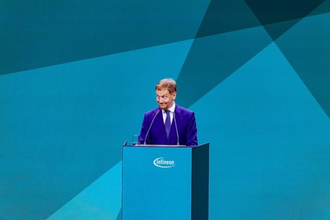Infineon Smart Power FAB opened in Dresden. Michael Kretschmer Minister President of Saxony,