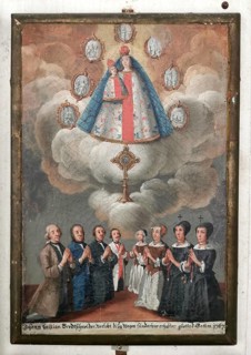 Votive image from the 18th century in the monastery church, Mönchsdeggingen monastery, former