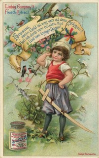 Children's Games series, a child in an illustrated scene with the well-known nursery rhyme Hopsasa,